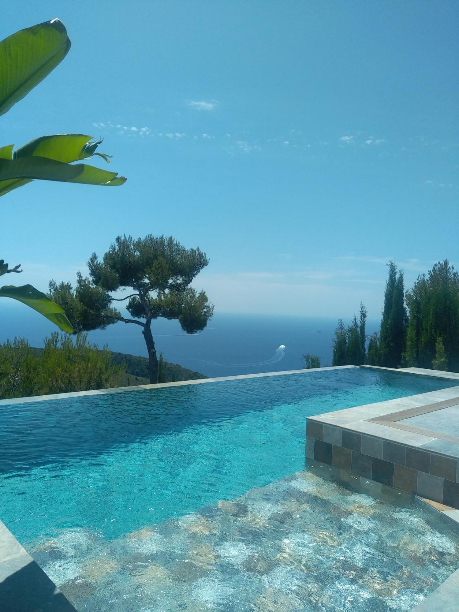 Eze - Appartement Dans Bas De Villa Avec Piscine Pres De Monaco Exteriér fotografie